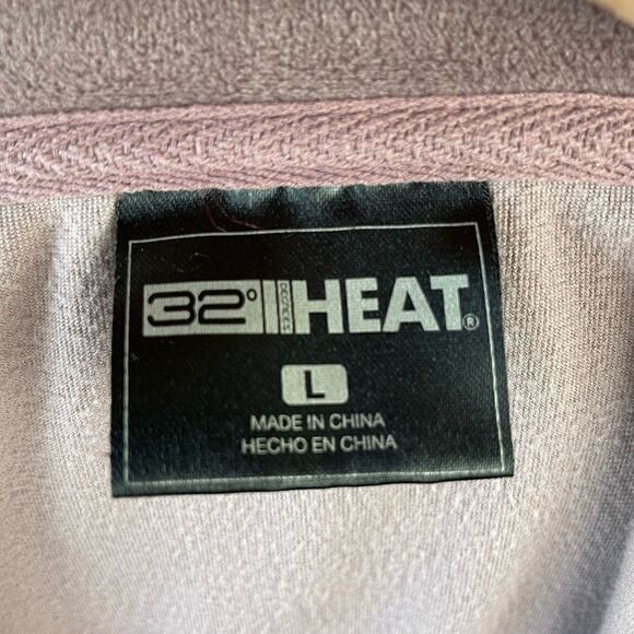 32 Degrees Heat Mauve Velour Sweatshirt Size L EUC - Picture 6 of 6